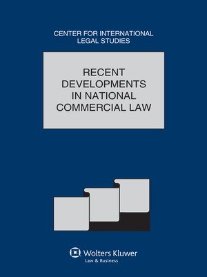 cover image of Recent Developments in National Commercial Law